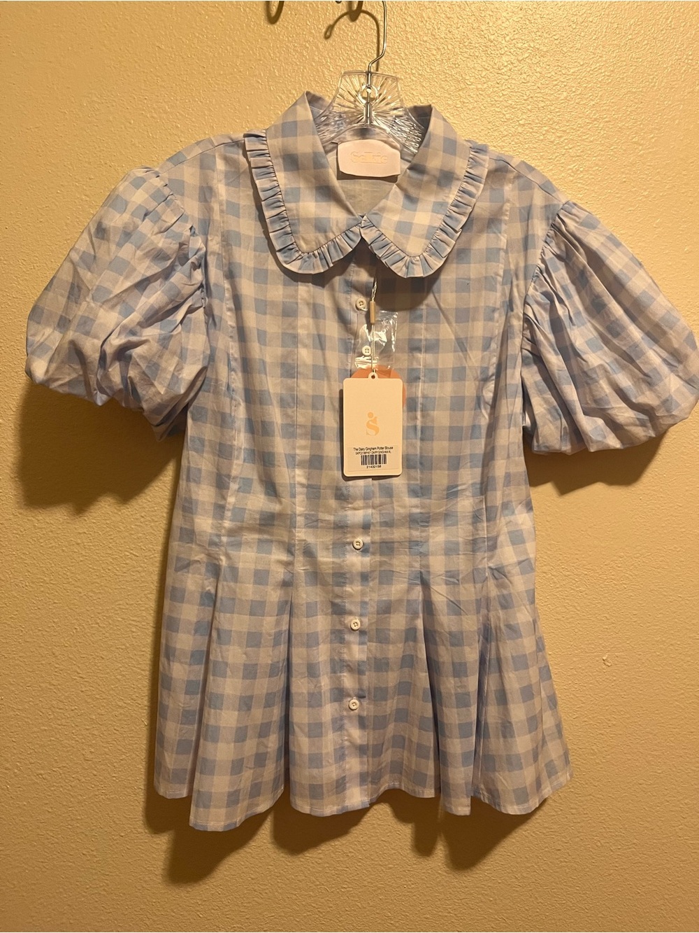 Selkie Gingham Potters blouse XL